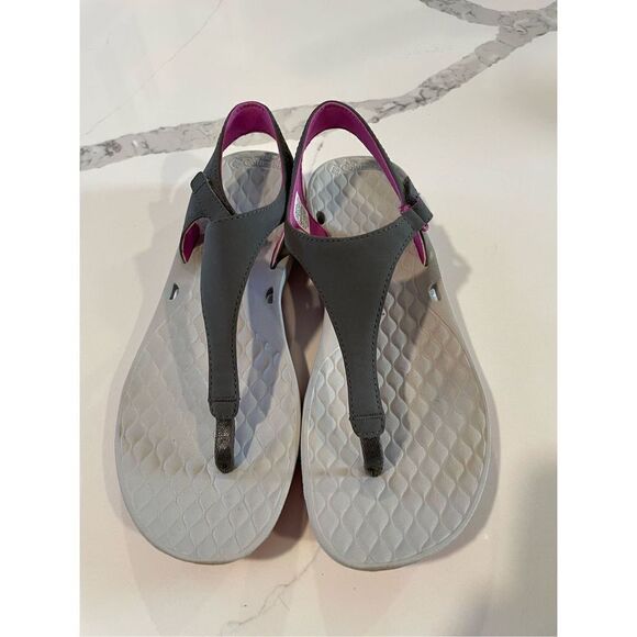 Columbia PFG Sunbreeze Vent Gladiator Sandal Gray/Pink Women’s Sz 10 - Picture 1 of 7